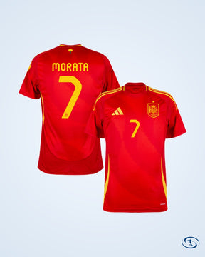 Spain Home Player Number Shirt 2024-2025 (Official Printing) - Men's