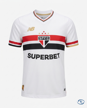 Sao Paulo FC Jersey Home 2025/26 - New Balance Women's - White - Packshot | Sant Sport