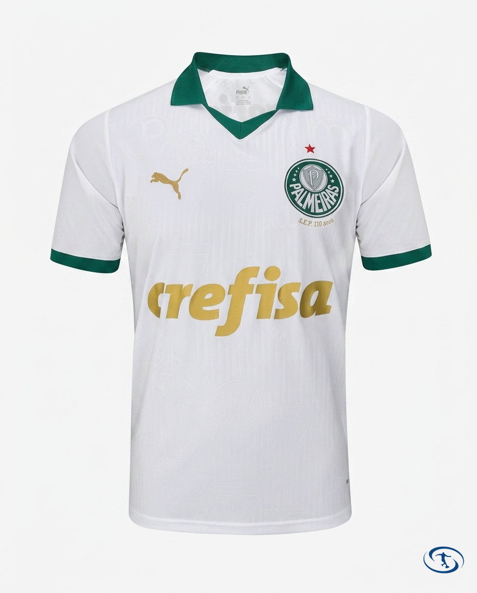 Palmeiras II Jersey Away 2024/25 Puma Men's - White e Dourado - Packshot | Sant Sport