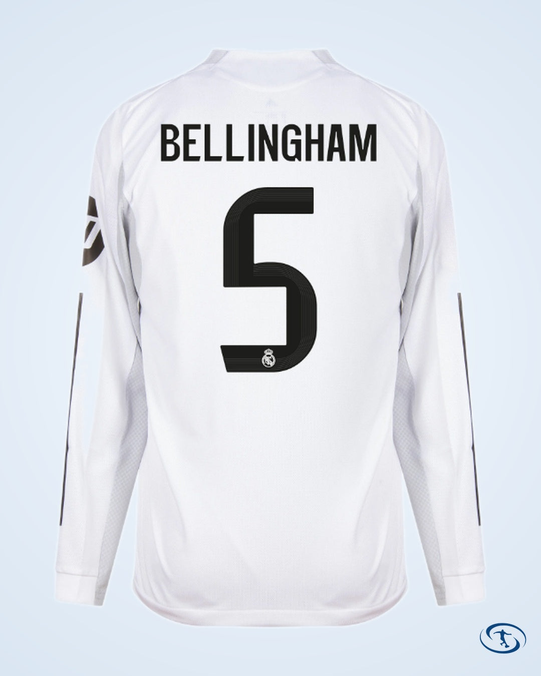 Real Madrid Authentic Home L/S Shirt 2025-2026 Player Version (Official Printing)