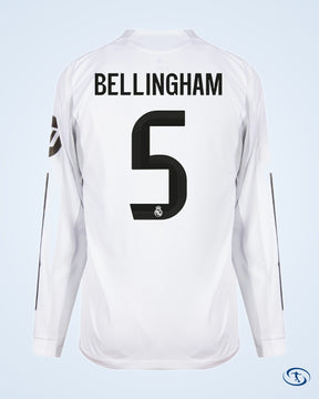 Real Madrid Authentic Home L/S Shirt 2025-2026 Player Version (Official Printing)