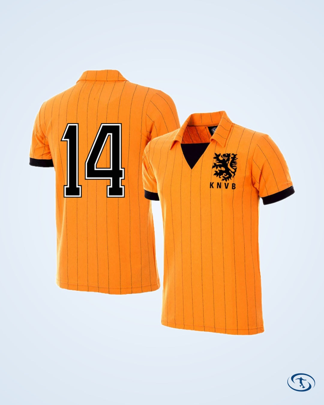 Holland Home Total Football 14 Retro Shirt 1983-1984 (‘78 Retro Flock Printing) - Men's