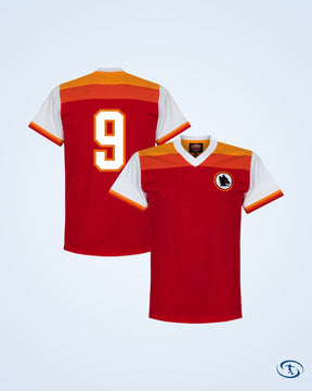 AS Roma No.9 (Pruzzo) Home Retro Shirt 1978 1979 - Men's