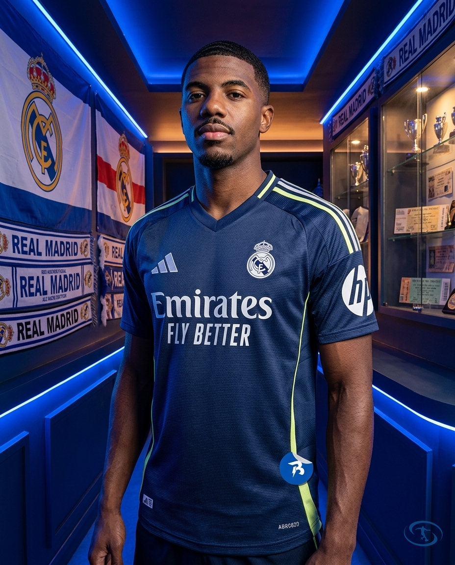 Camisa Real Madrid Away 25/26 Torcedor Adidas Masculino - Azul - Front View | Sant Sport