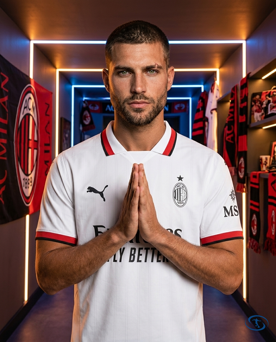Camisa AC Milan Away 24/25 - Torcedor Puma Masculino - Branco - Front View | Sant Sport