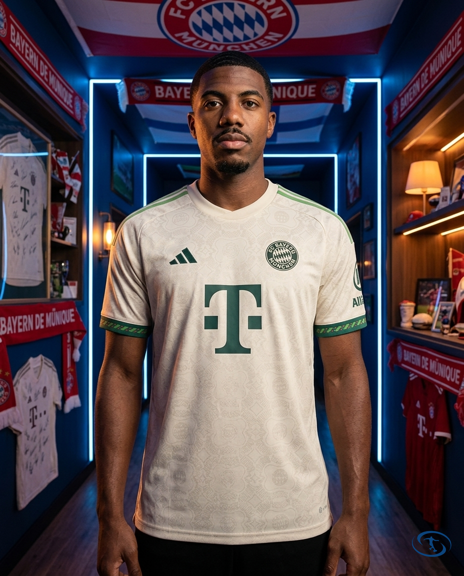 Camisa Bayern de Munique Oktoberfest 2025/26 - Torcedor Adidas Masculino - Off-white - Front View | Sant Sport