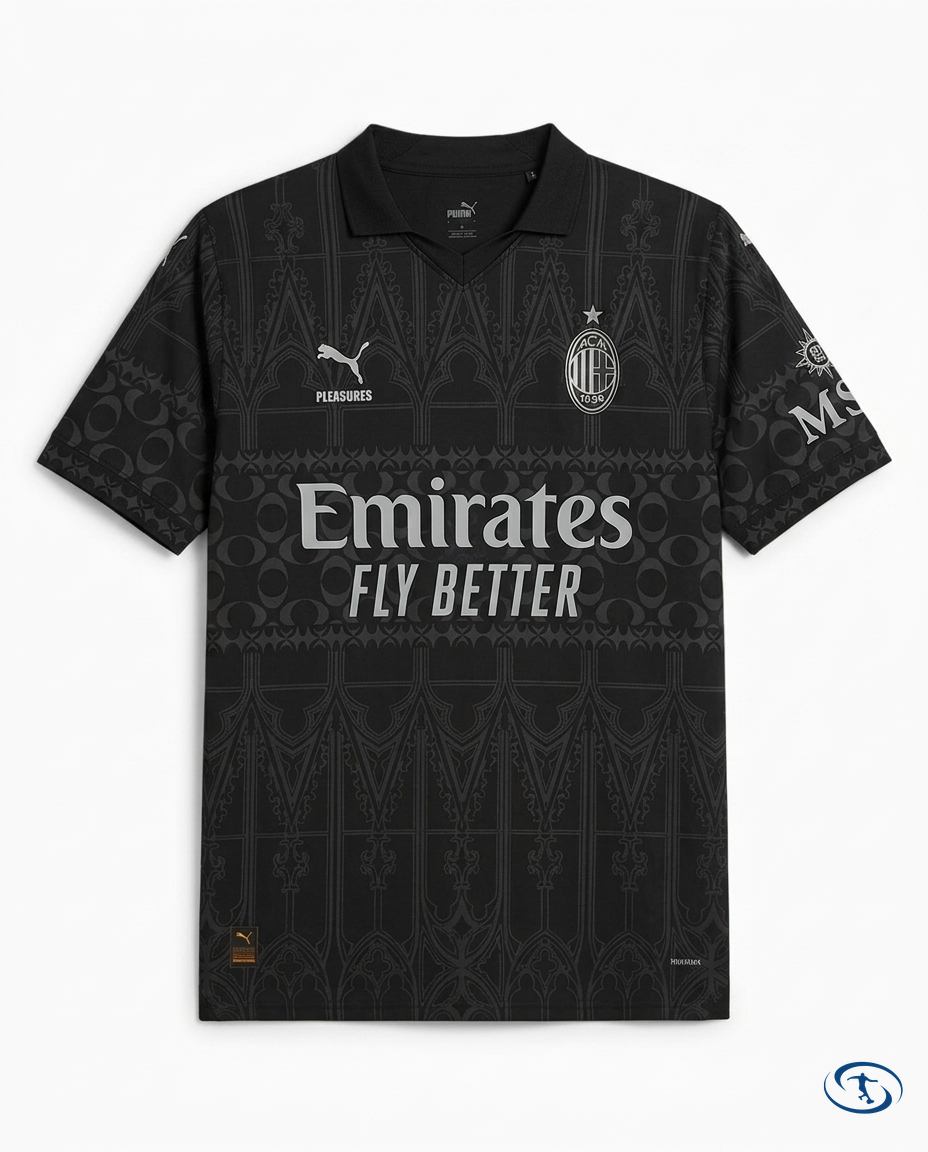 AC Milan X Pleasures "Luz e Trevas" Jersey 2024/25 Puma Men's - Packshot | Sant Sport