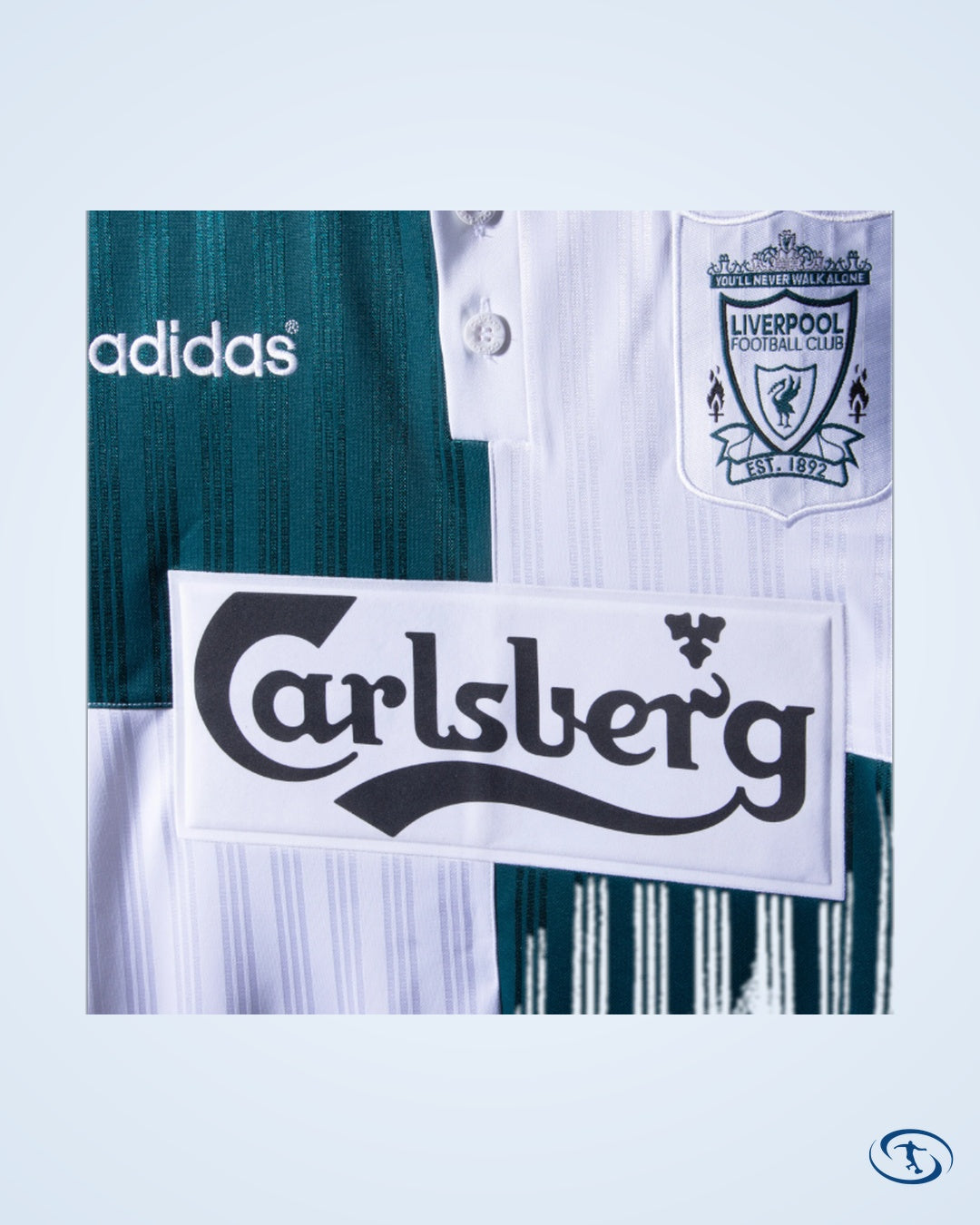 Liverpool Reissue Away 1995-1996 ( Retro Flock Printing)