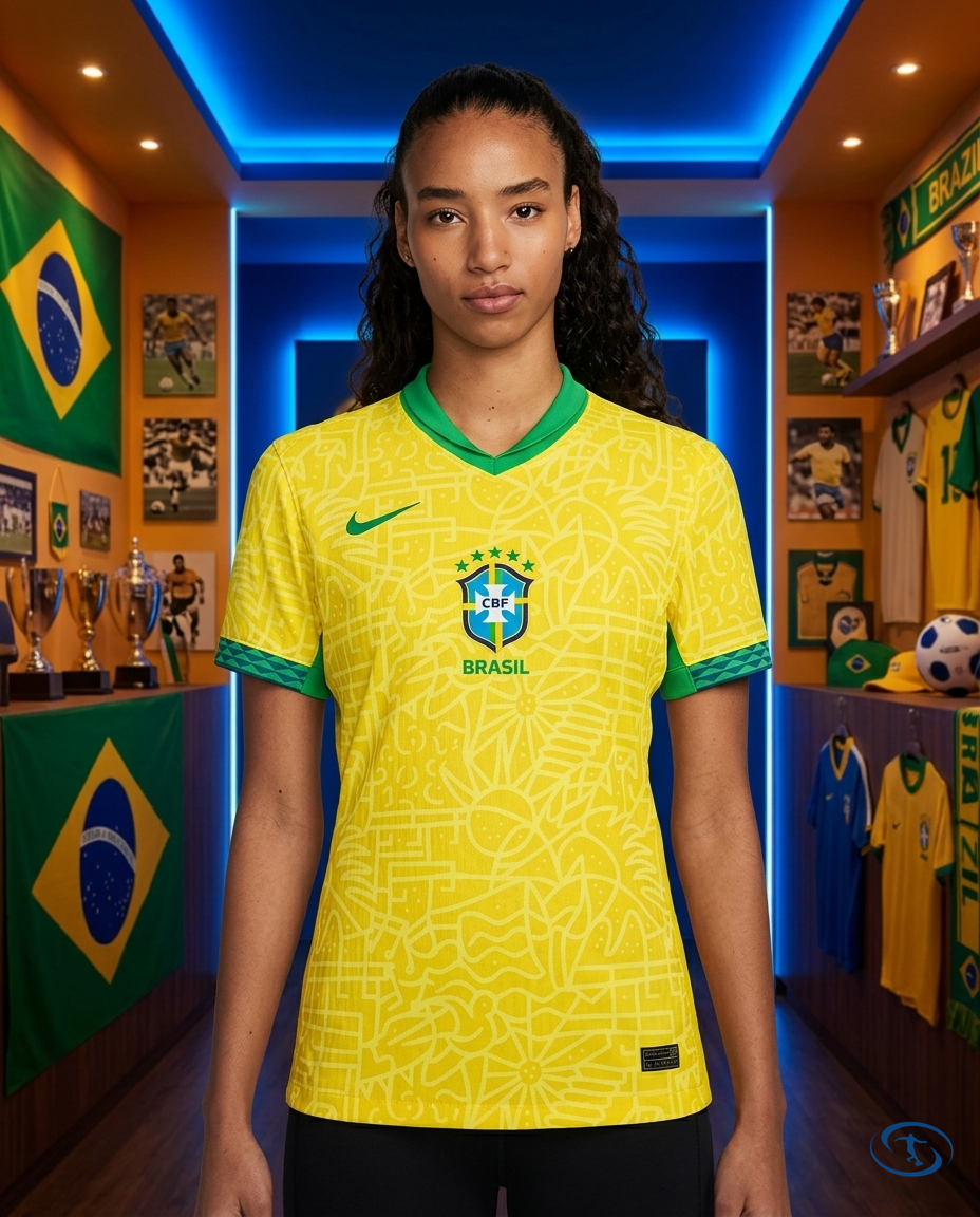 Brazileira I Jersey Home 24/25 - Nike Women's - Yellow - Front View | Sant Sport