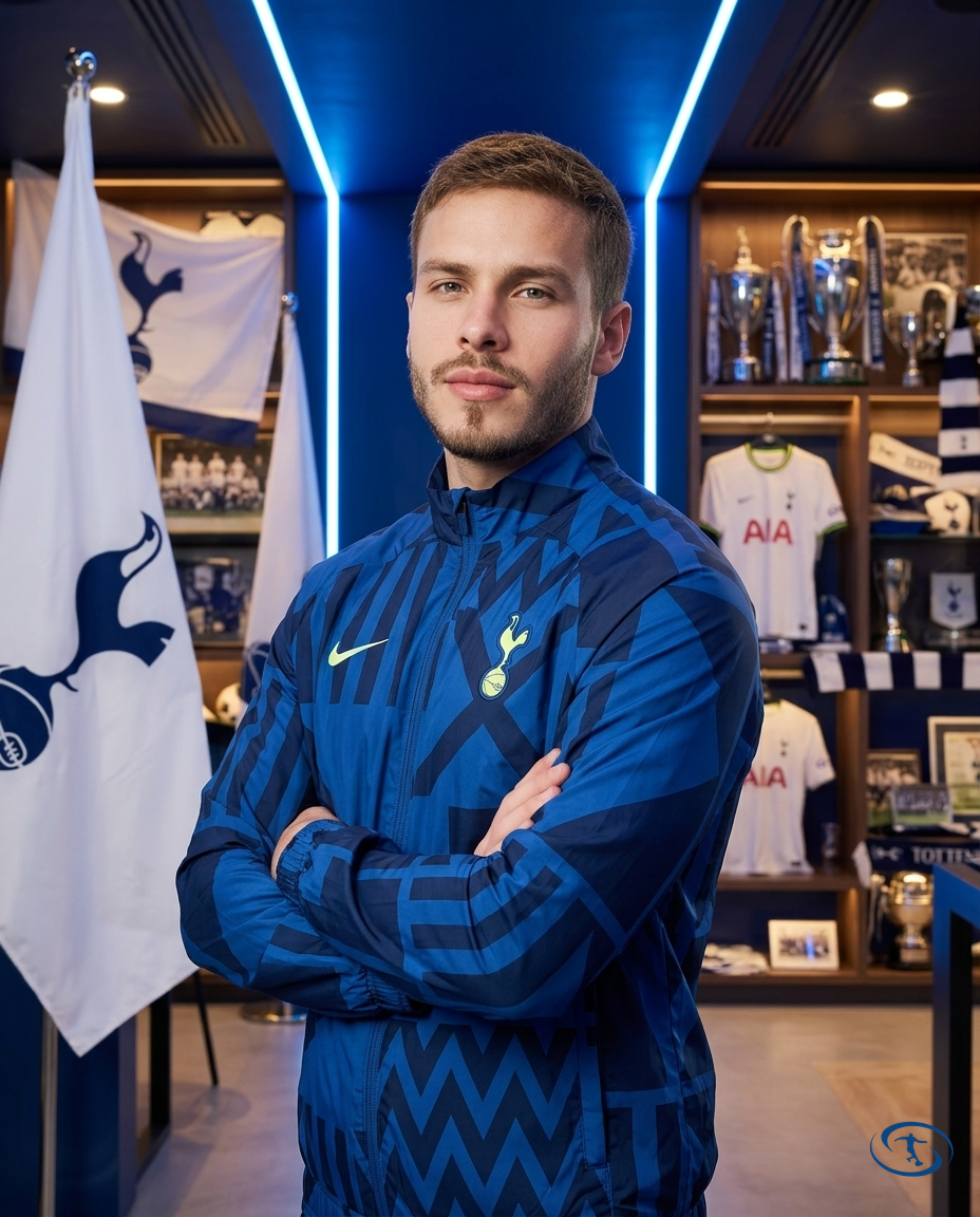Corta Vento Tottenham Nike Masculino - Azul - Side View | Sant Sport