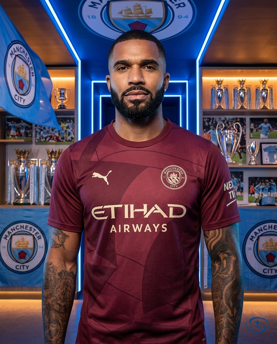 Camisa Manchester City III 24/25 - Jogador Puma Masculina - Vinho - Front View | Sant Sport