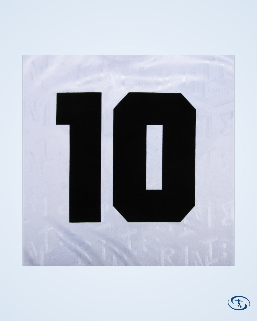 Inter Milan Away No.10 (Bergkamp) Retro Shirt 1993-1994 (Retro Flock Printing) - Men's