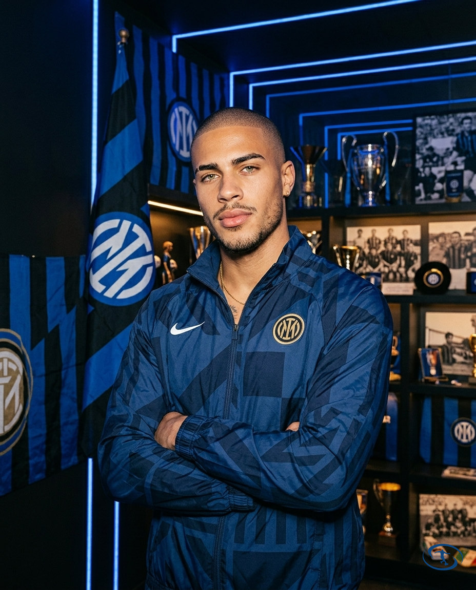 Corta Vento Inter de Milão NIke Masculino - Azul - Side View | Sant Sport