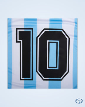 Argentina Home Retro No.10 (Maradona) KIDS Jersey 1986 (Retro Flock Printing) - Kids
