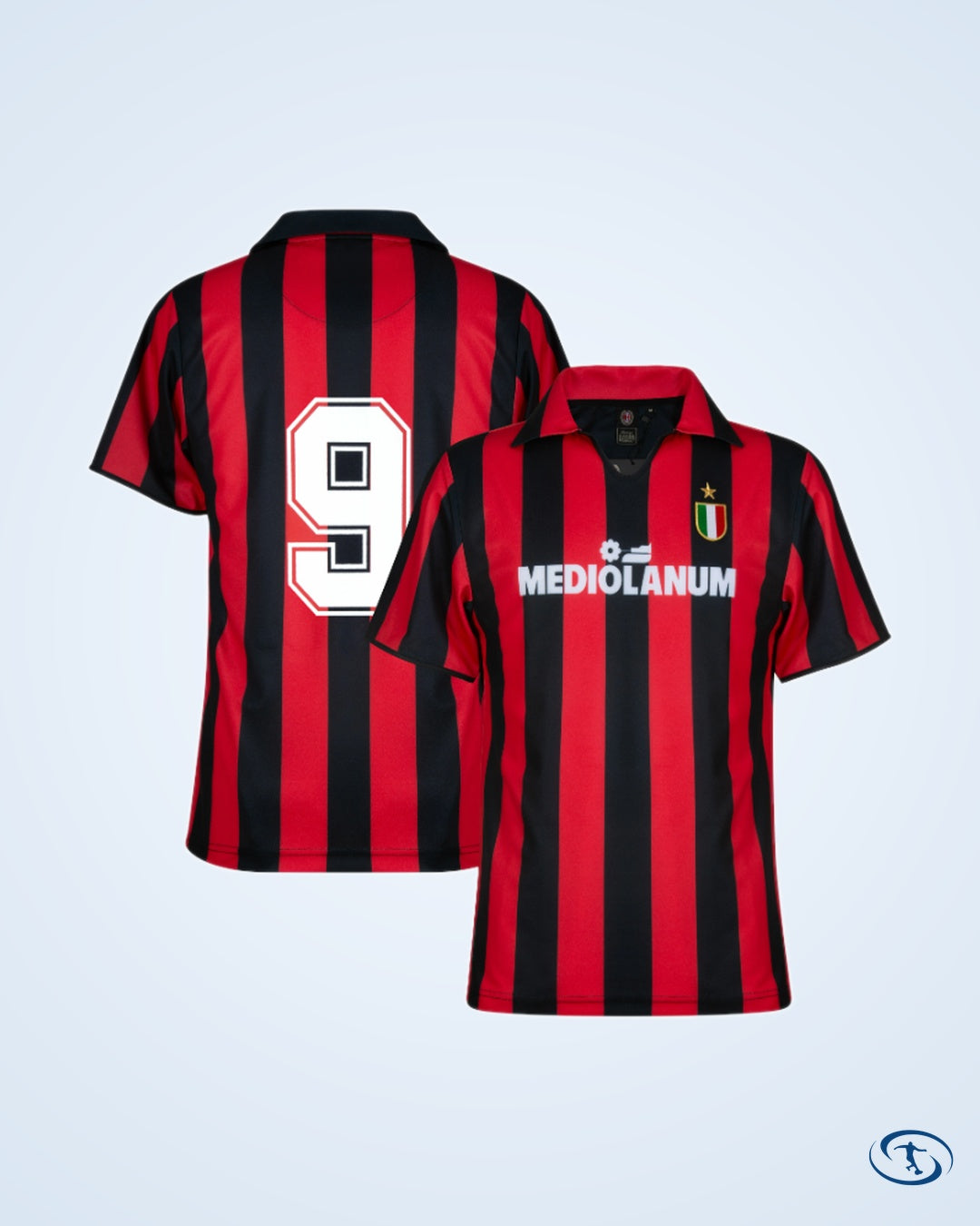 AC Milan Retro Home Shirt 1987-1988 (Retro Flex Printing)