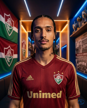 Fluminense Jersey Retro 2012 Adidas Men's - Bordeaux e Dourado - Badge Close-Up | Sant Sport