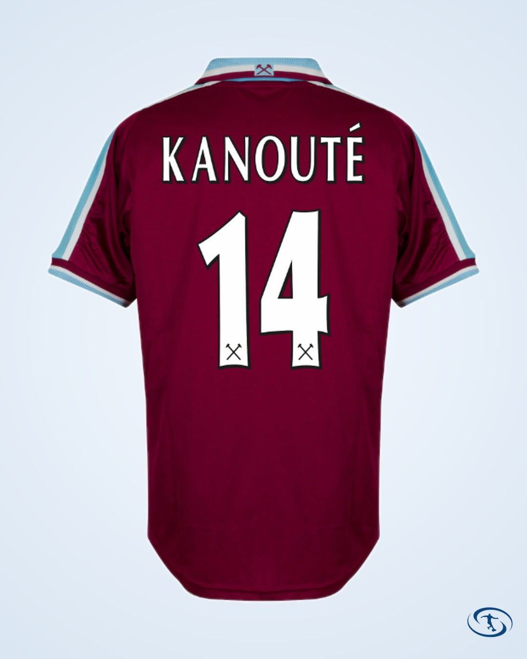 Score Draw West Ham Utd Home Retro Shirt 1999-2001 (Retro Flex Printing) - Men's