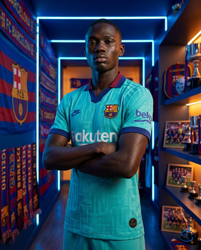Camisa Barcelona Retrô Third 19/20 Torcedor Nike Masculina - Verde - Side View | Sant Sport