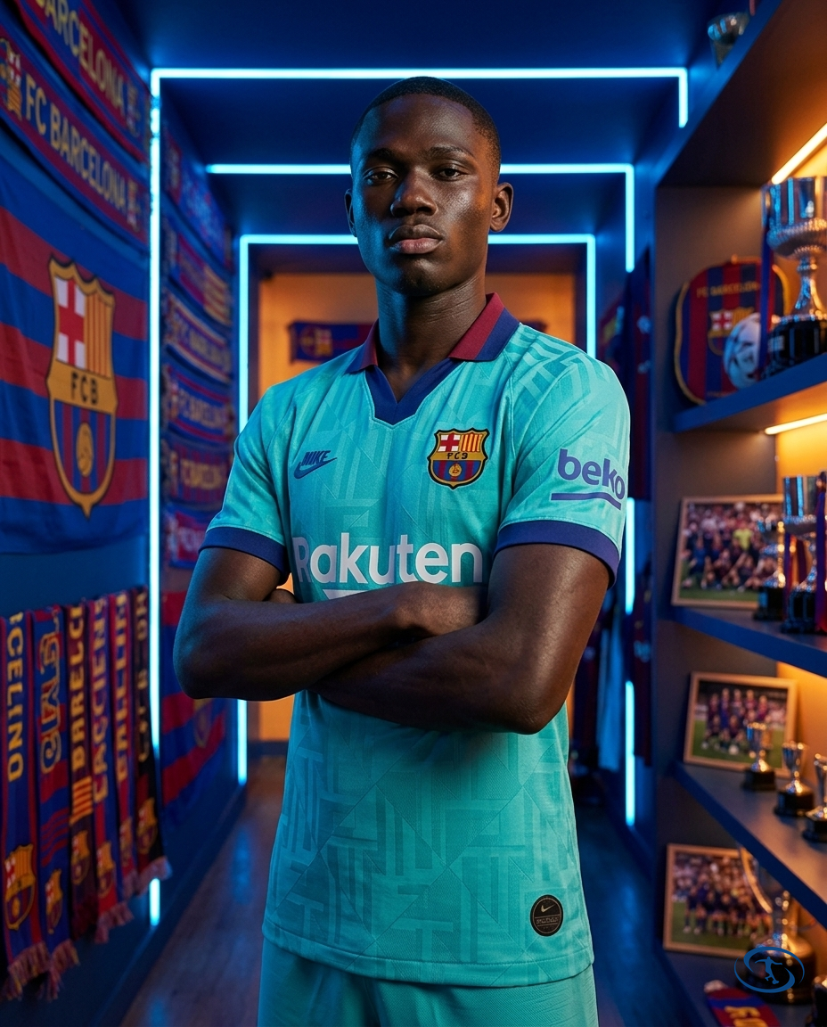 Camisa Barcelona Retrô Third 19/20 Torcedor Nike Masculina - Verde - Side View | Sant Sport