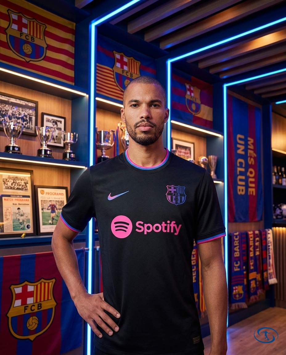 Camisa Barcelona Edição Especial 24/25 - Torcedor Nike Masculino - Preto - Front View | Sant Sport