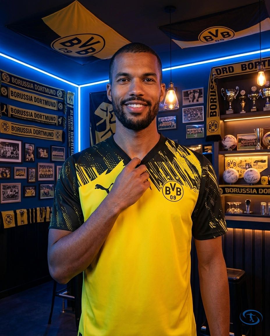 Camisa Borussia Dortmund Home 25/26 Torcedor Puma Masculina - Amarela - Front View | Sant Sport