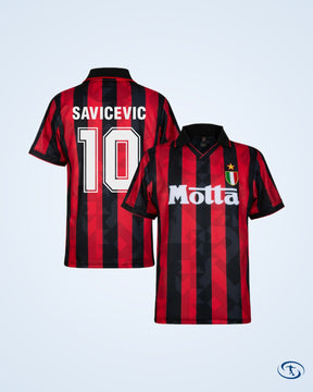 AC Milan Retro Home Player Shirt 1993-1994 (Retro Flex Printing) - Men's