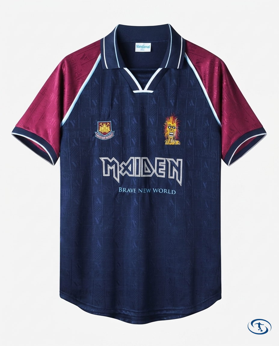 Retro West Ham X Iron Maiden Jersey 1999 - Packshot | Sant Sport