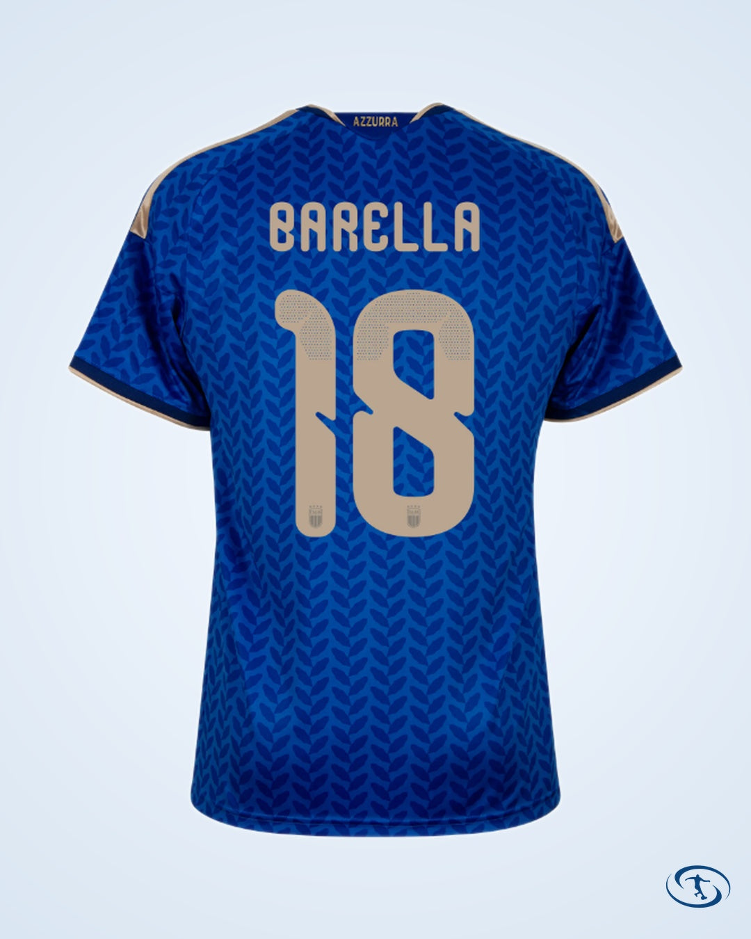 Italy Home KIDS Barella 18 Shirt 2026-2027 (Official Printing) - Kids