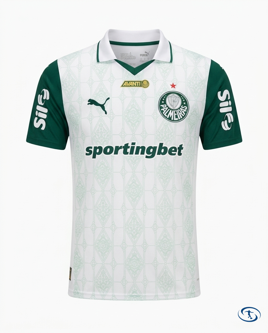 Palmeiras Jersey 2025/26 w/ Sponsors - Packshot | Sant Sport