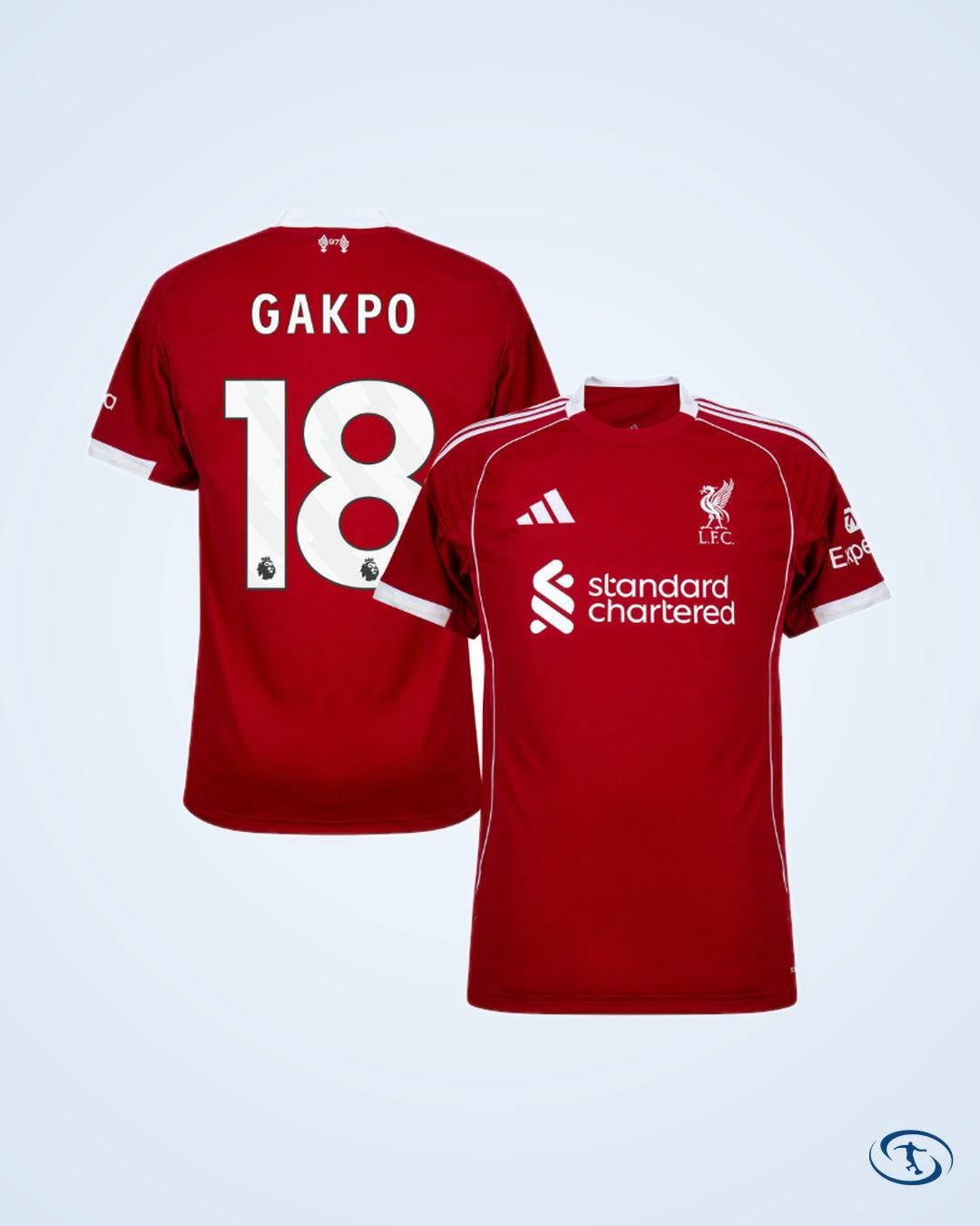 Liverpool Home Player Number Shirt 2025-2026 (Premier League) - Men's