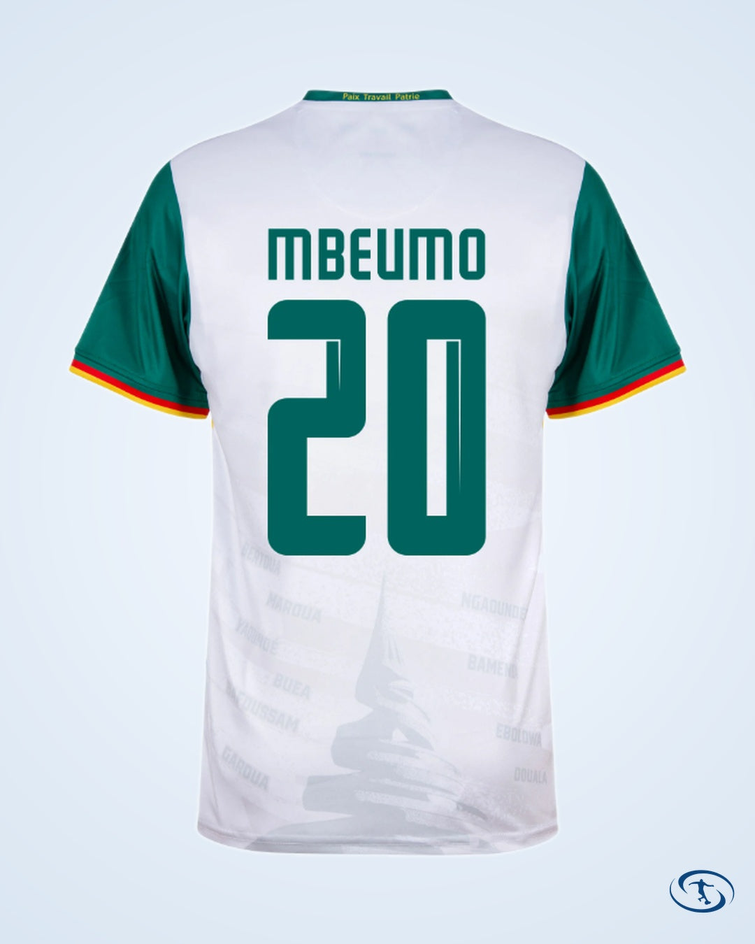 14Fourteen Cameroon 3rd Mbeumo 20 Shirt 2025-2026 (Fan Style Printing) - Men's