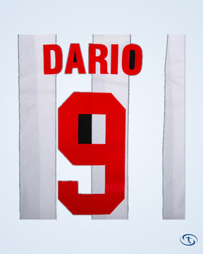 Club Atletico Mineiro Home Retro Dario 9 Shirt 1971 (Retro Flock Printing) - Men's