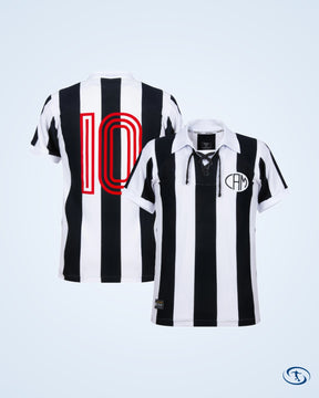 Club Atletico Mineiro Home Retro No.10 Jersey 1914 (Retro Flock Printing) - Men's