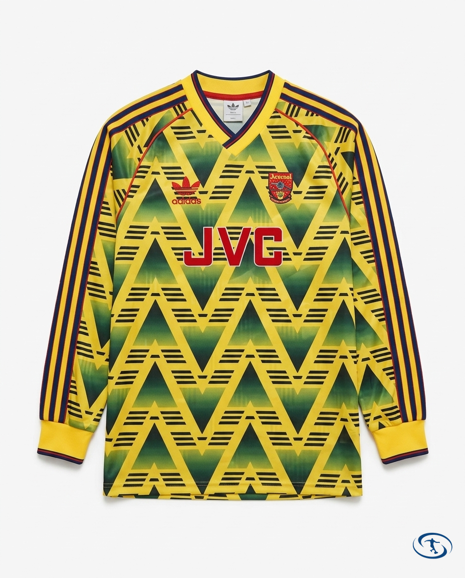 Arsenal Jersey Long Sleeve Retro 91/93 - Packshot | Sant Sport