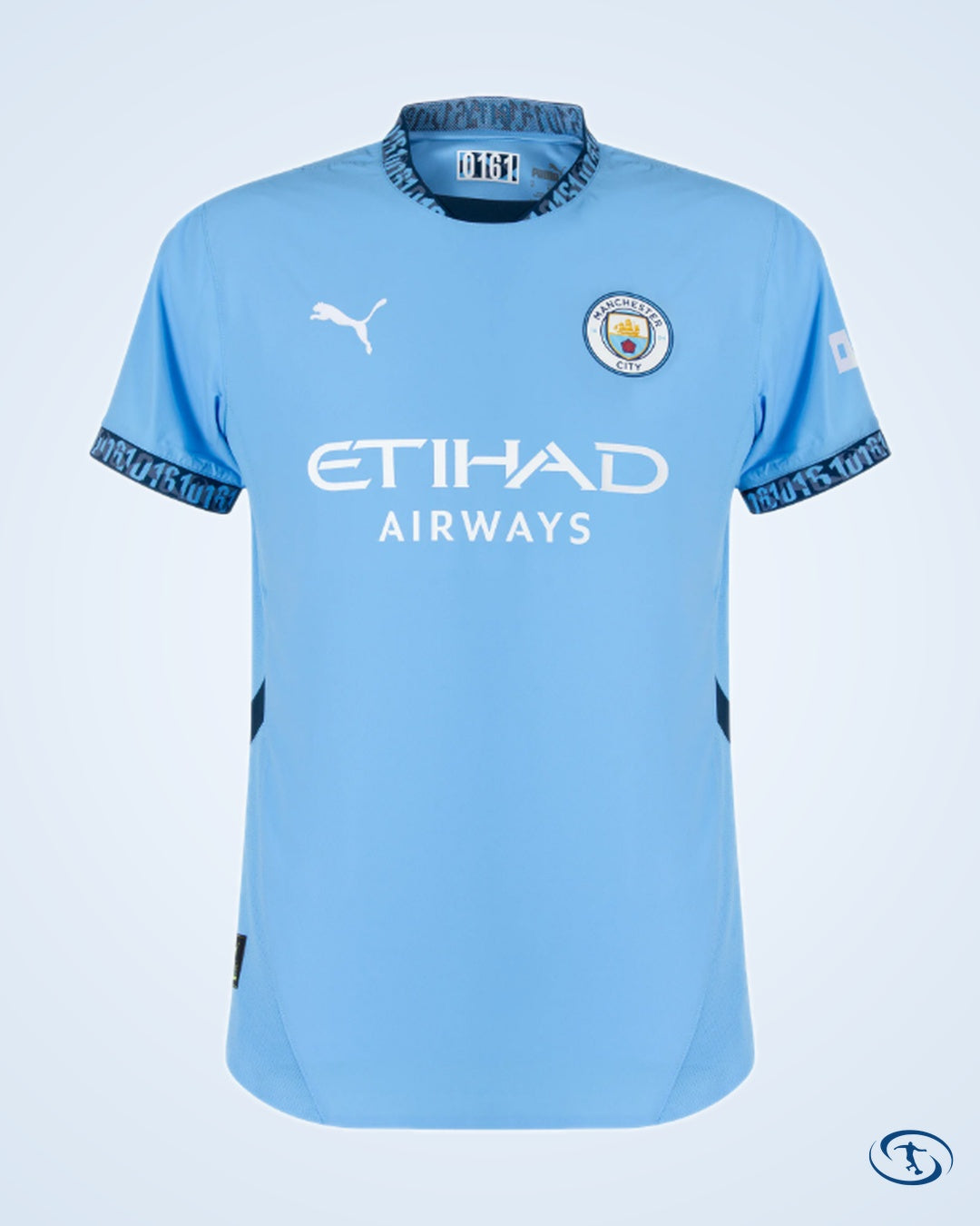 Man City Home Authentic Shirt 2024-2025 (Boxed) - Men's