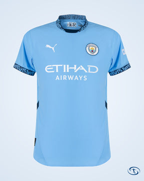 Man City Home Authentic Shirt 2024-2025 (Boxed) - Men's