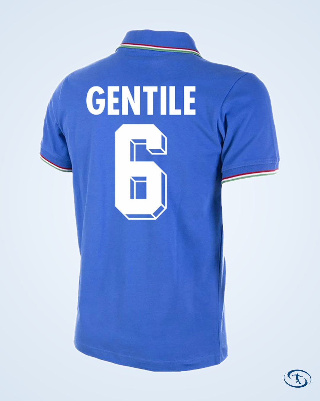 Italy Home Gentile 6 Retro Shirt World Cup 1982 (Retro Flock Printing) - Men's