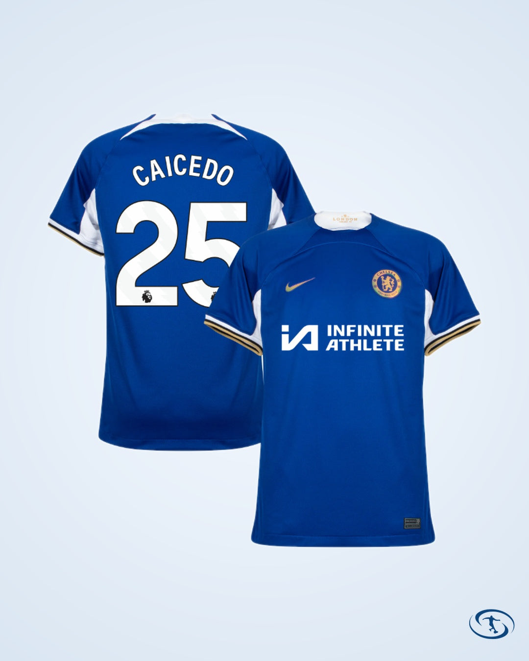 Chelsea Home Caicedo 25 KIDS Shirt 2023-2024 (Premier League) - Kids