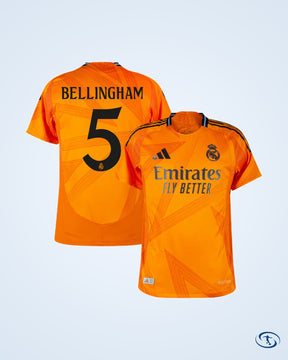 Real Madrid Authentic Player Number Away Shirt 2024-2025 (Official Printing) - Men's