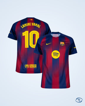 Barcelona Home KIDS Shirt 2025-2026 Fan Version (Champions League) - Kids
