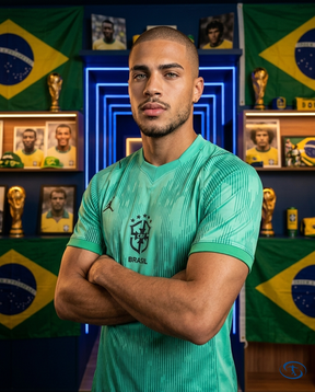 Camisa Brasil Goleiro 2026/27 Torcedor Nike Masculino - Verde - Side View | Sant Sport