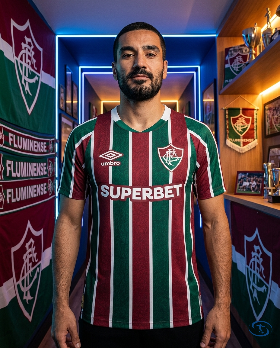Camisa Fluminense + Superbet Home 2024/25 - Torcedor Umbro Masculina - Front View | Sant Sport