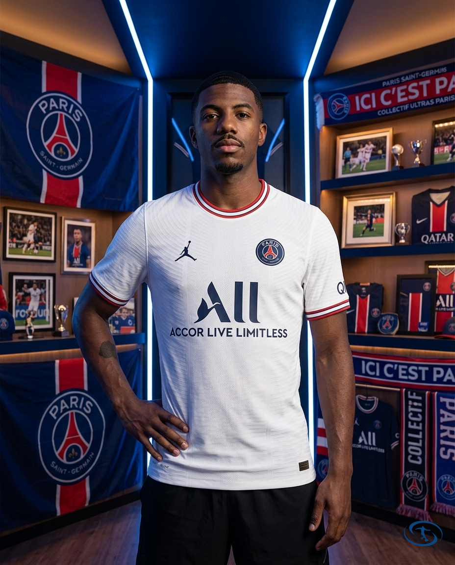 Camisa Paris Saint Germain - PSG Fourth 21/22 Torcedor Nike Masculina - Branco - Front View | Sant Sport
