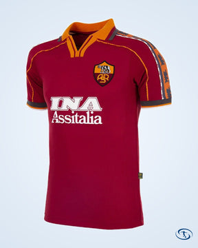 AS Roma Home Retro Shirt 1998-1999 - Men's