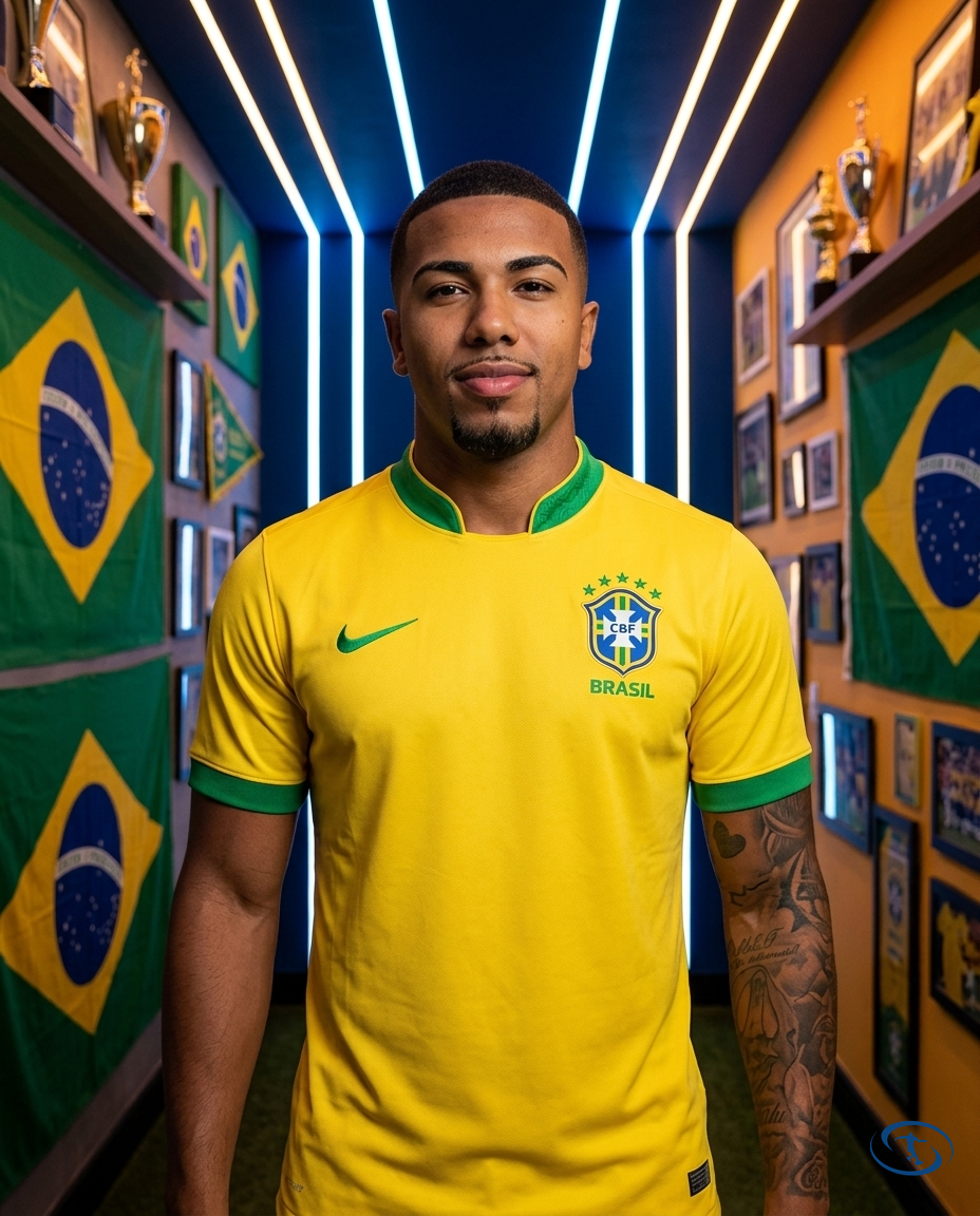 Camisa Seleção Brasileira Retrô 2006 Torcedor Nike Masculina - Amarelo - Front View | Sant Sport