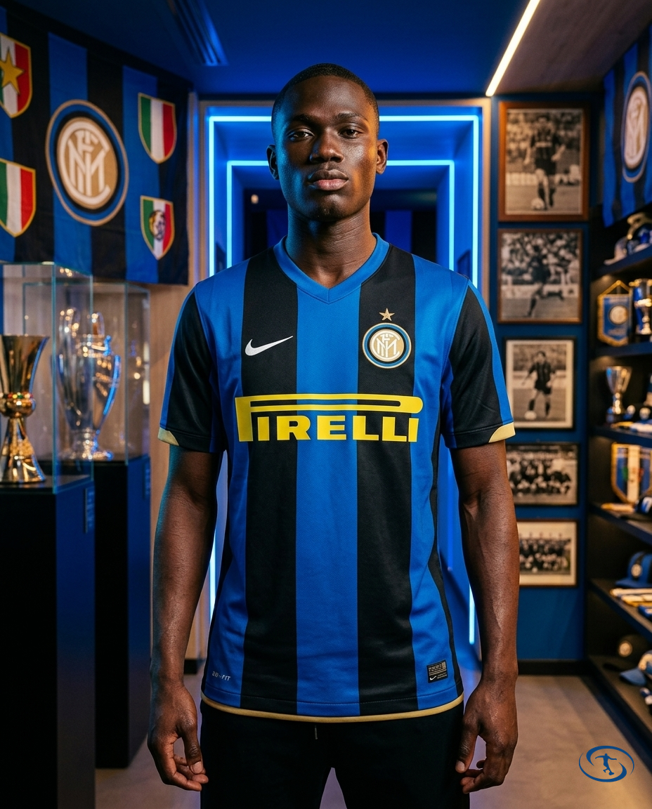 Camisa Inter de Milão Retrô 2007/08 Home Torcedor Nike Masculina - Azul e Preto - Front View | Sant Sport