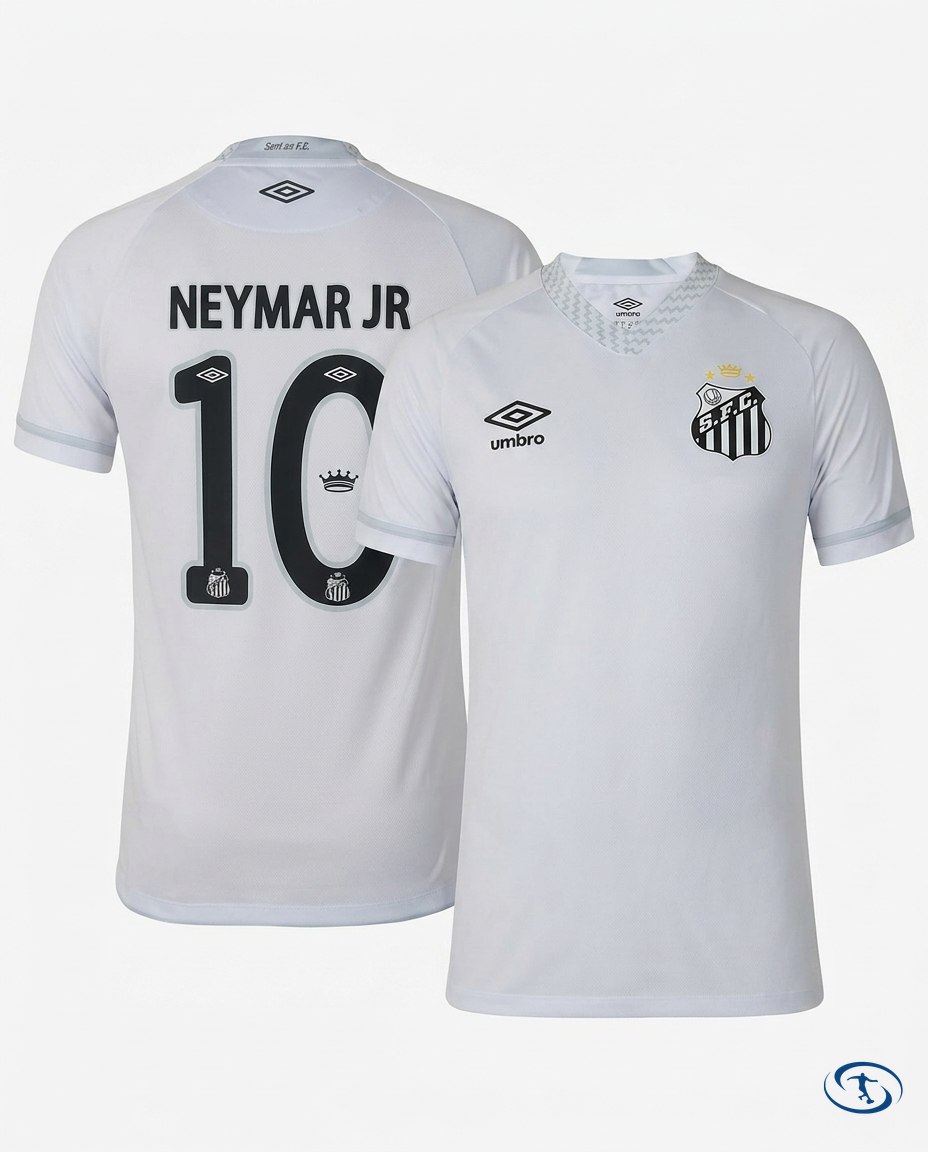 Santos Jersey Home 2025/26 Neymar Jr #10 - Umbro Men's - White - Packshot | Sant Sport