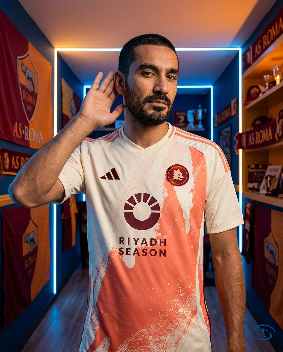 Camisa AS Roma Away 24/25 - Torcedor Adidas Masculino - Branco - Front View | Sant Sport