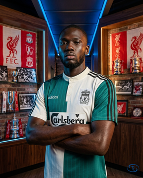 Camisa Liverpool Retrô Away 1995/96 Torcedor Adidas Masculina - Branco e Verde - Side View | Sant Sport