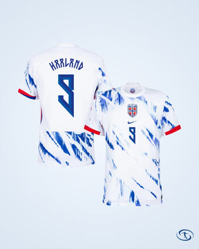 Norway Away Haaland 9 KIDS Shirt 2024-2025 (Official Printing) - Kids